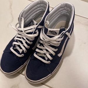 Vans high-top sneakers navy blue size 9